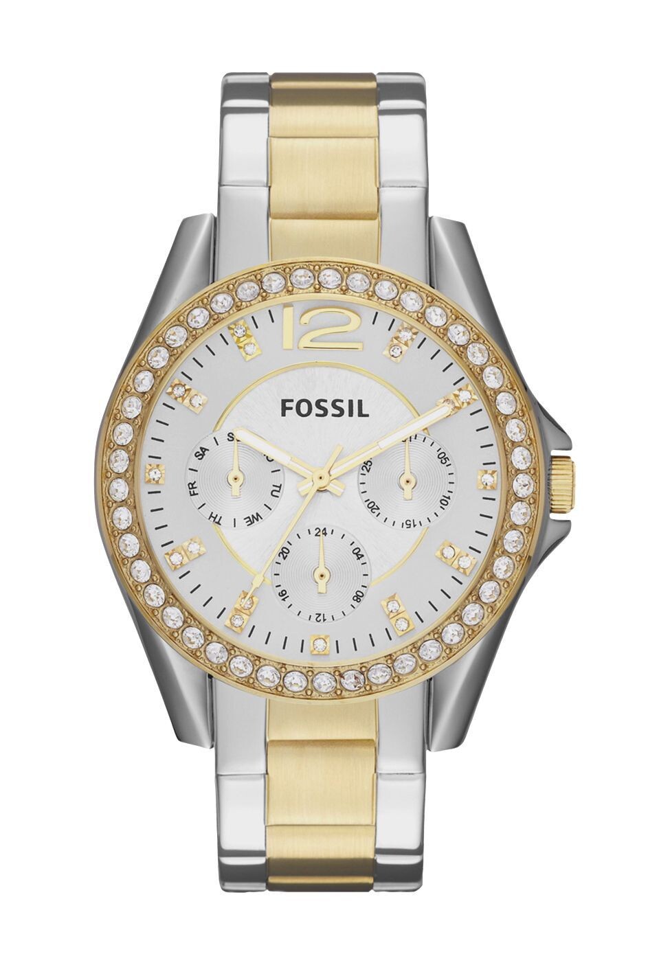 

Женские многофункциональные часы Riley ES3204 FOSSIL, цвет Bicolor