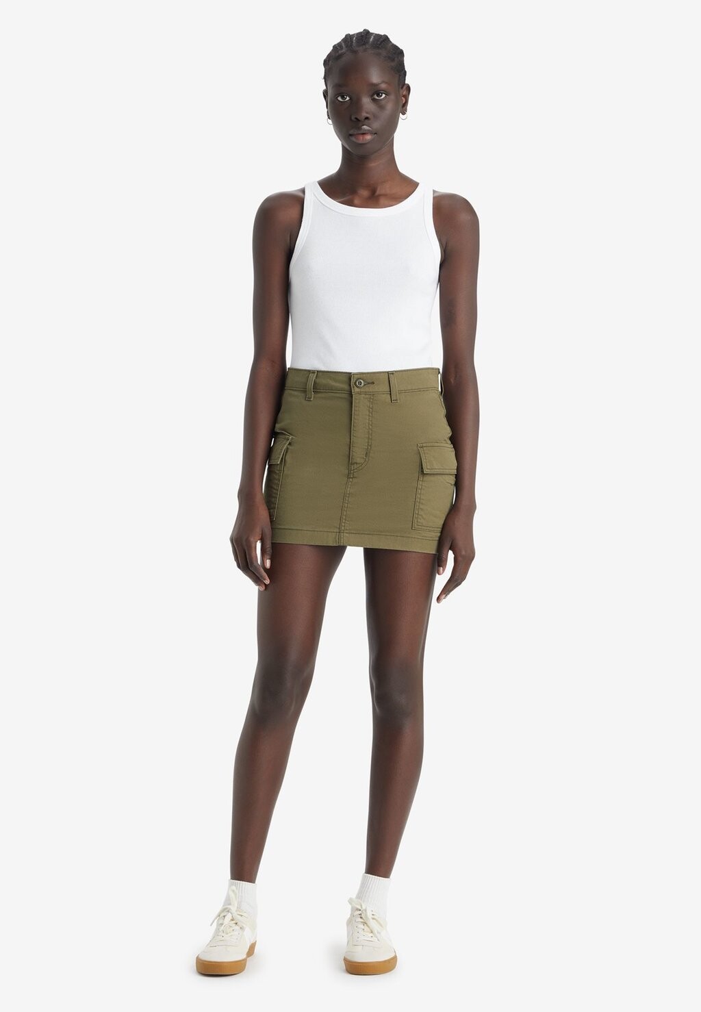 

Юбка джинсовая MINI CARGO SKIRT Levi's, оливково-зеленый