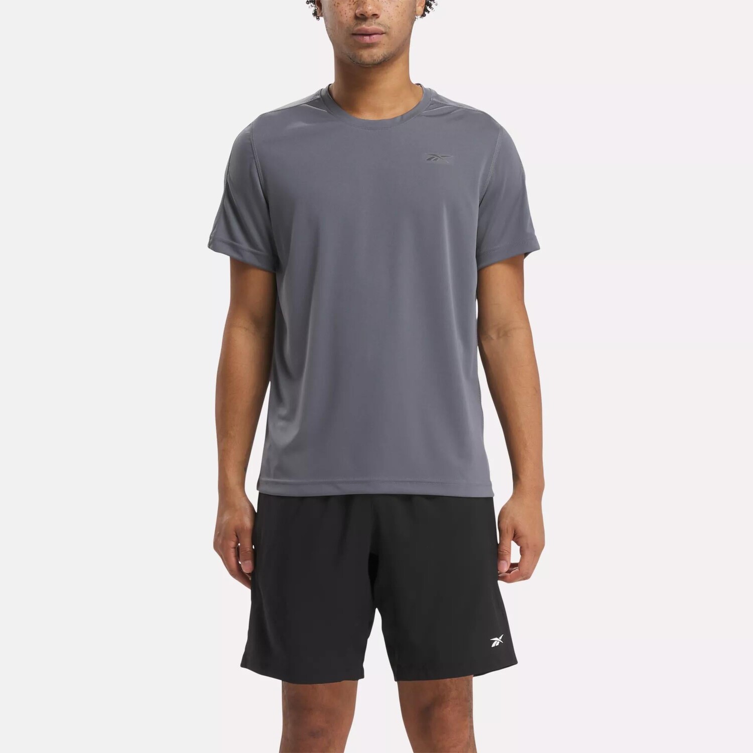 

Футболка Training Tech Reebok, цвет Cold Grey 6 / Black
