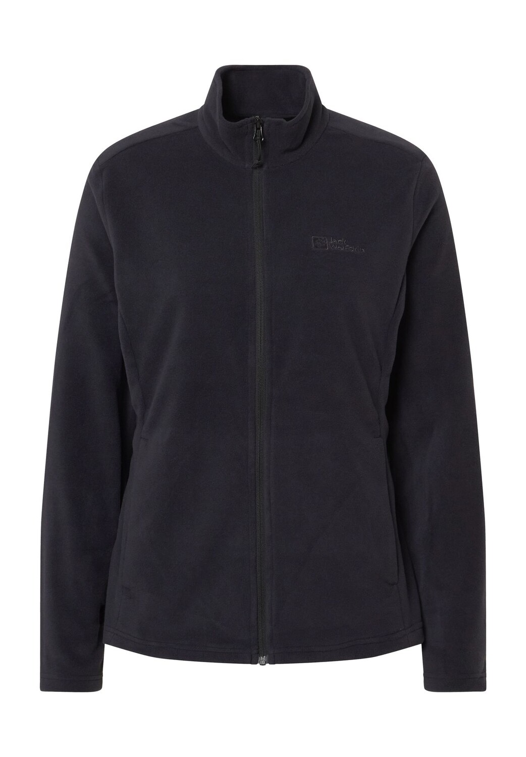 

Куртка флисовая Таунус, воротник стойка, утепленная, женская Jack Wolfskin, черный
