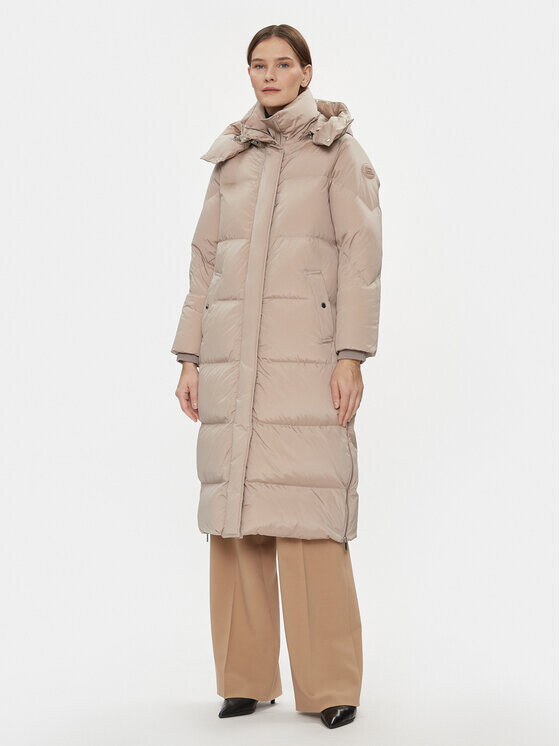 

Пуховик стандартного кроя Woolrich, бежевый