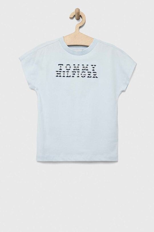 

Детская хлопковая футболка Tommy Hilfiger, синий