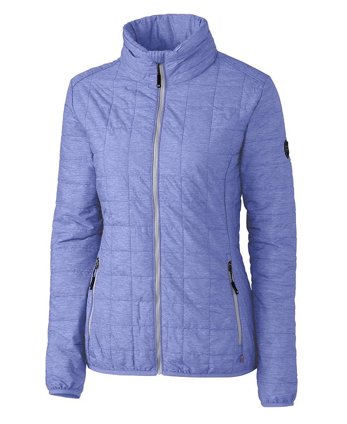 Женская утепленная куртка-пуховик Rainier PrimaLoft с полной молнией Cutter & Buck, фиолетовый мужской жилет пуховик rainier primaloft с экоизоляцией и полной молнией cutter