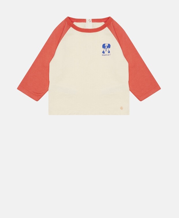 

Топ с длинными рукавами Petit Bateau, бежевый
