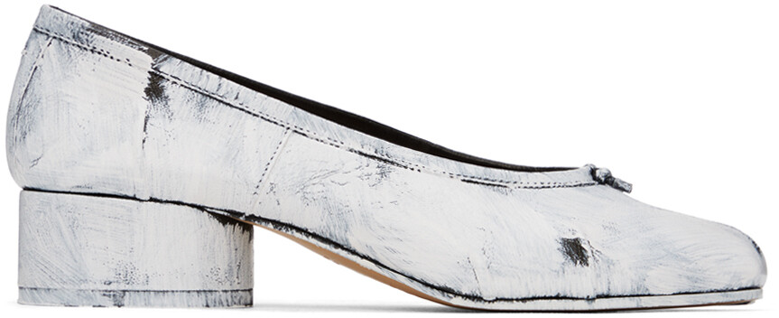 

Черно-белые балетки Tabi New Maison Margiela