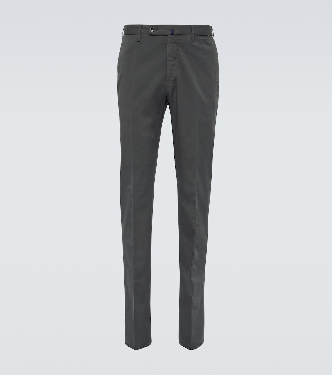Прямые брюки из смесового хлопка Incotex, серый прямые брюки из хлопка и льна incotex серый