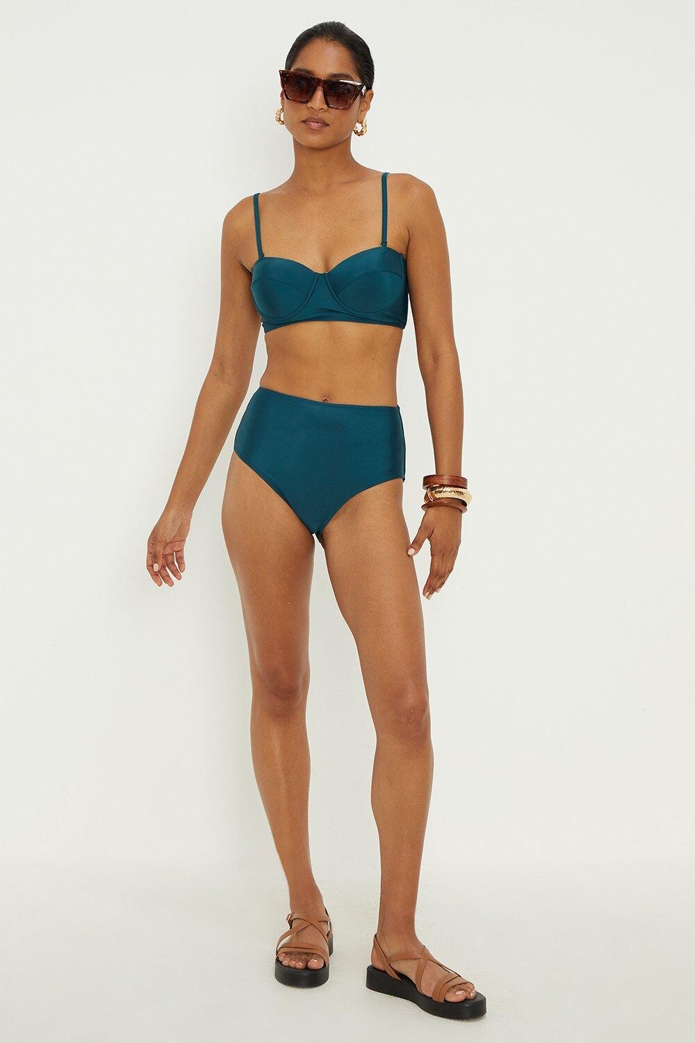 

Плавки бикини с высокой талией Dorothy Perkins, зеленый