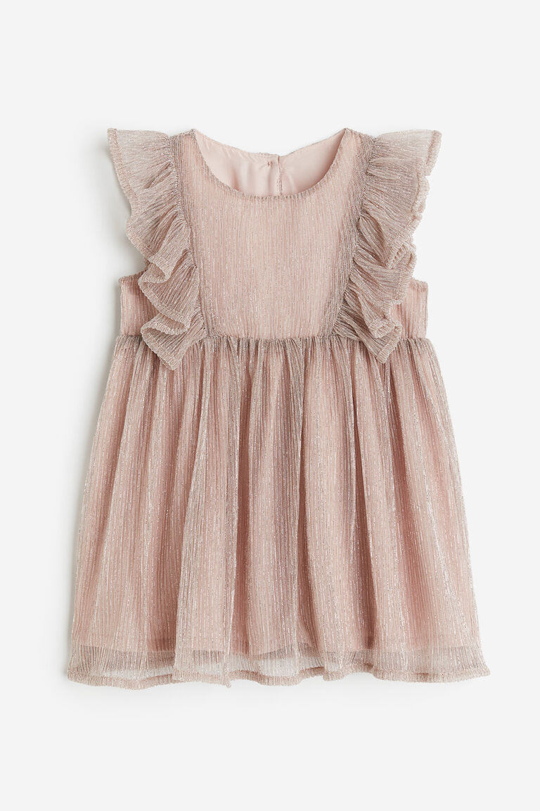 Платье из блестящего тюля H&M, розовый