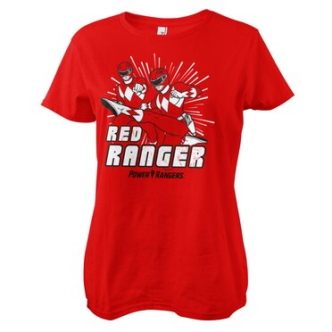 Футболка Power Rangers Red Ranger Girly Tee, красный фигурка металлическая power rangers red ranger 10 см