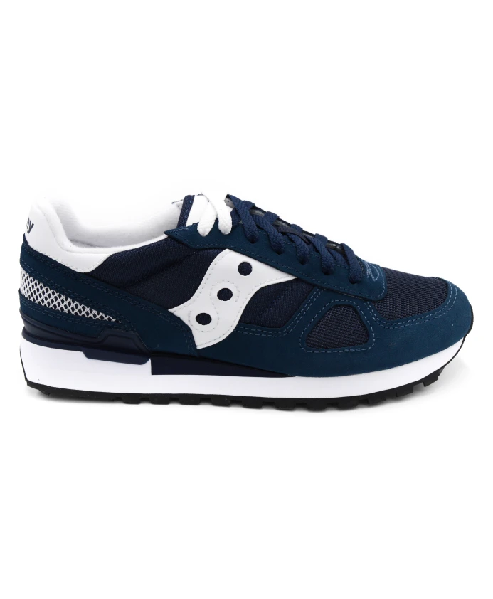 

Кроссовки из кожи и ткани Saucony, синий