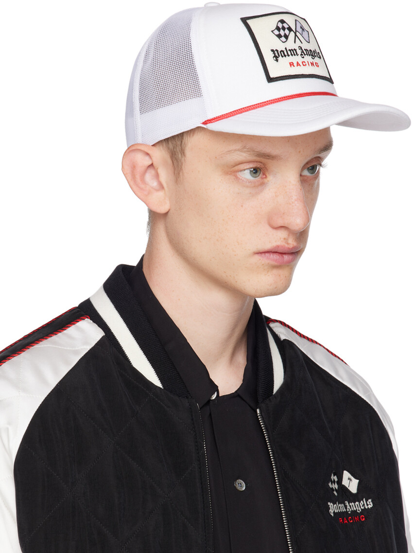 

Белая кепка с вышивкой MoneyGram Haas F1 Edition Palm Angels