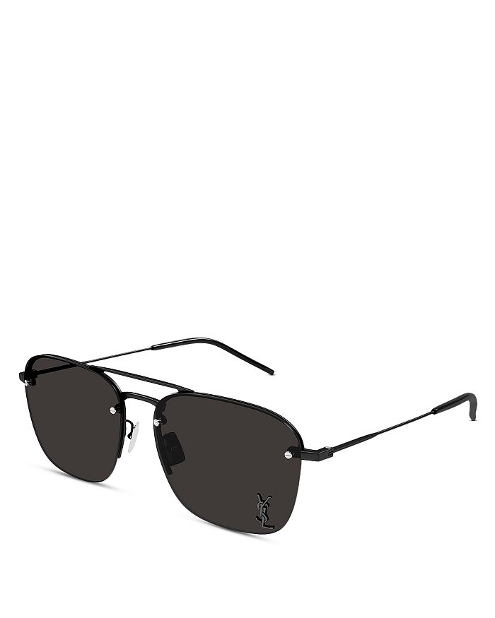 Солнцезащитные очки Navigator с монограммой, 59 мм Saint Laurent