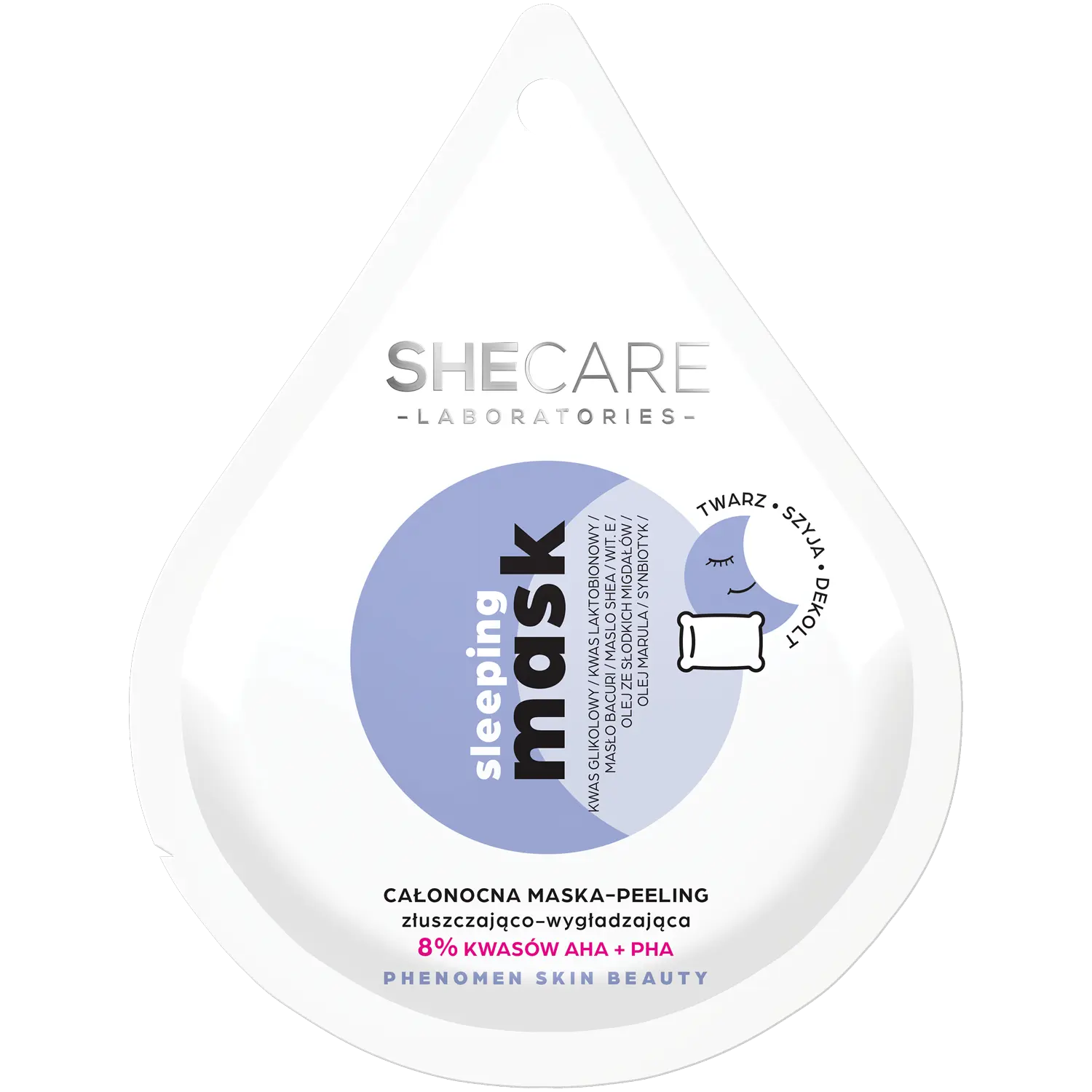 

Пилинг-маска для лица на ночь Shecare Sleeping Mask, 10 мл
