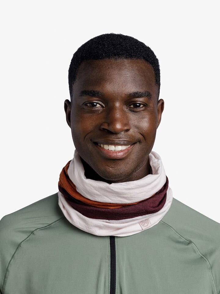 

Шарф Buff Loop Merino Move Block, цвет creme/orange/bordeaux