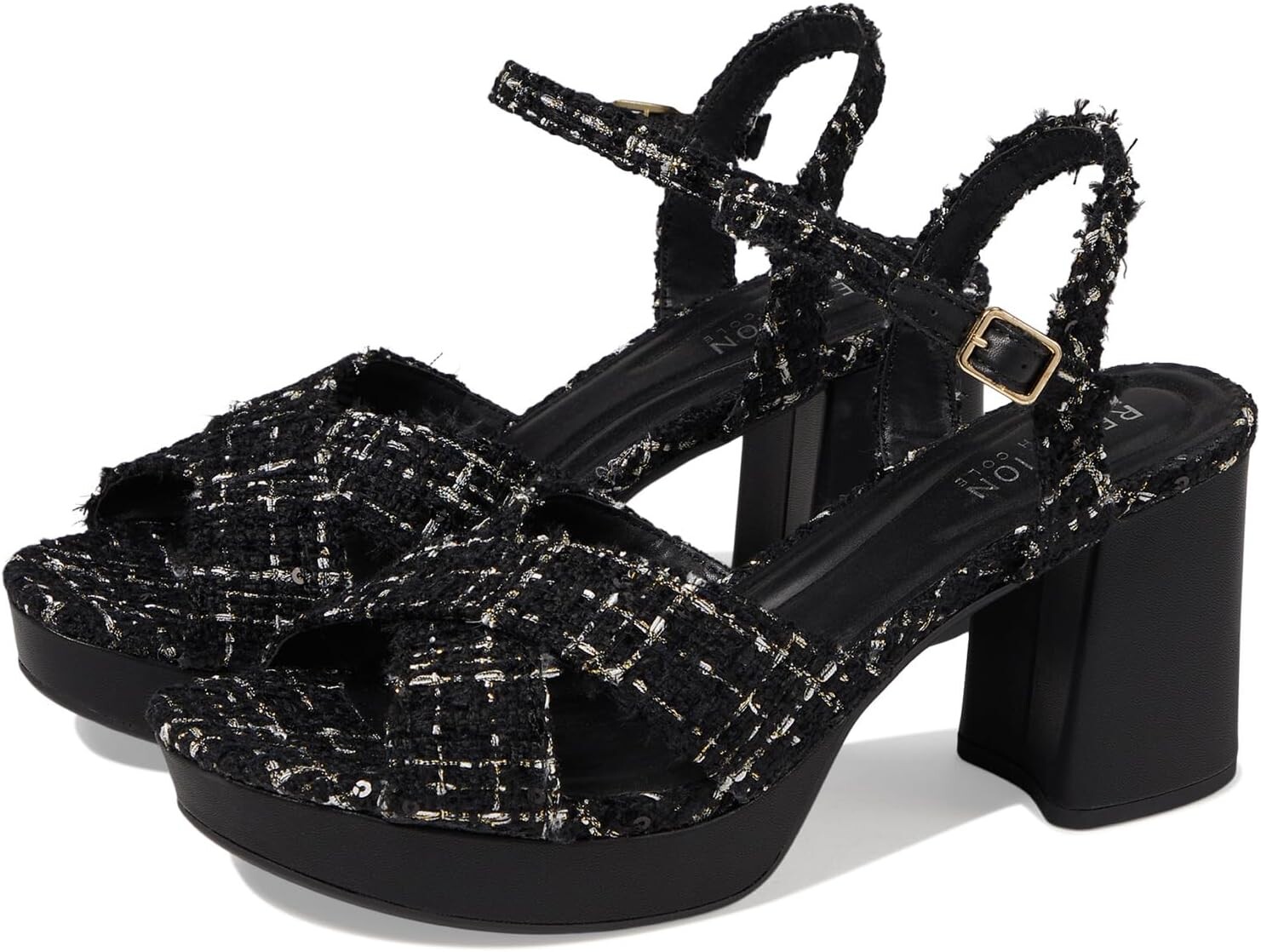 

Сандалии Kenneth Cole Reaction Reeva Platform, цвет Black Fabric