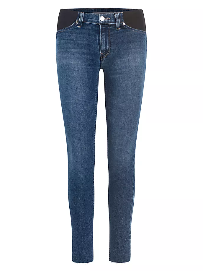 цена Укороченные джинсы Nico Super Skinny для беременных Hudson Jeans, цвет lotus