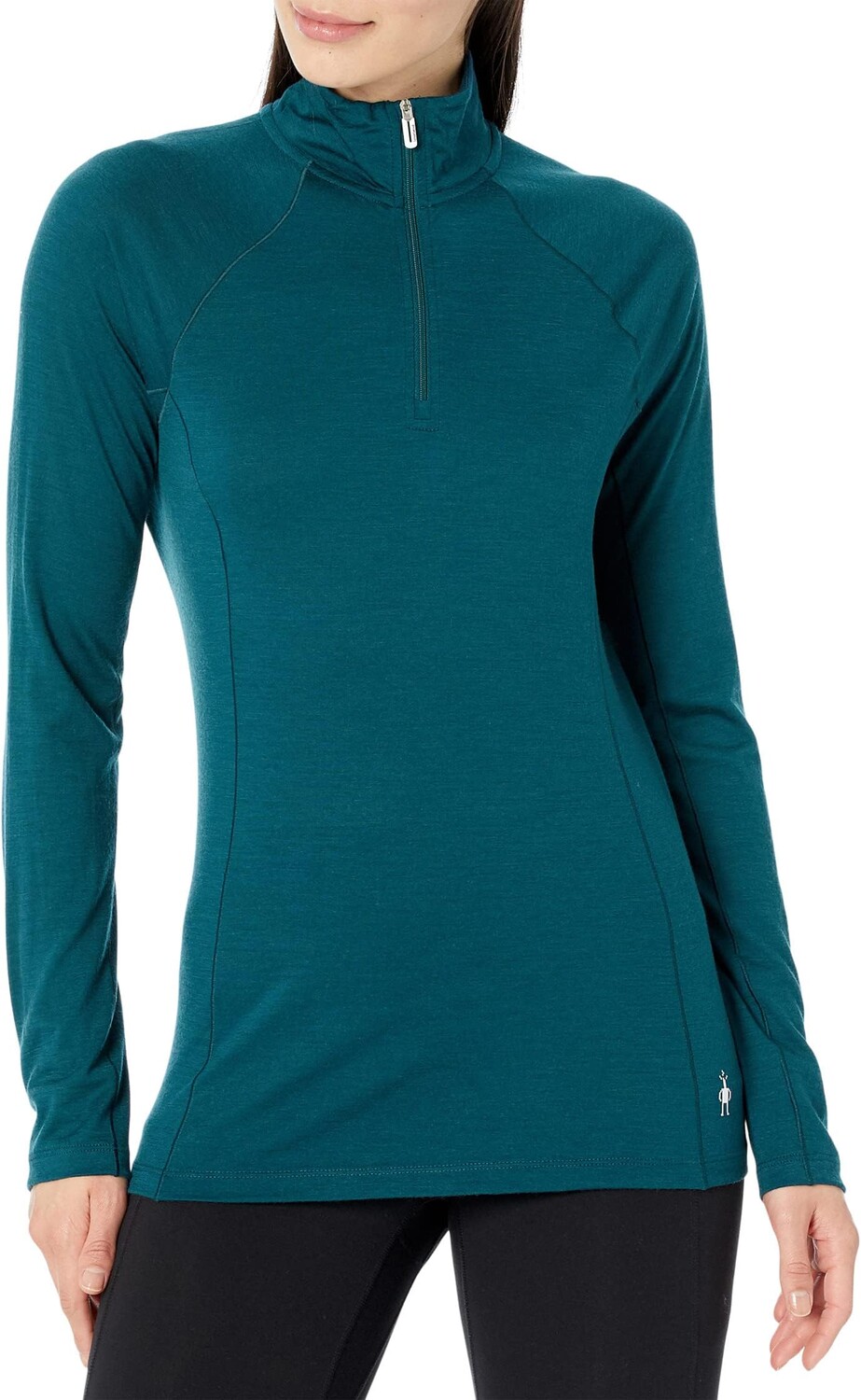 

Классическое всесезонное базовое белье из мериноса на молнии 1/4 Smartwool, цвет Twilight Blue