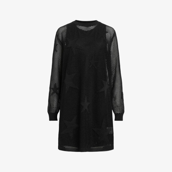 

Мини-Платье Seraph с ажурной вязкой Allsaints, черный