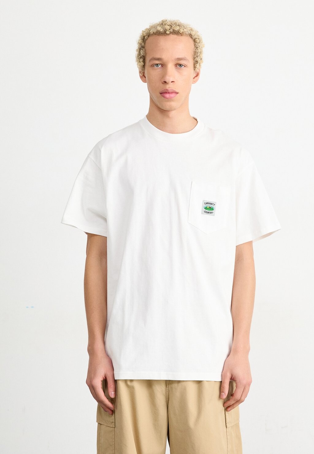 Футболка базовая FIELD POCKET Carhartt WIP, цвет white