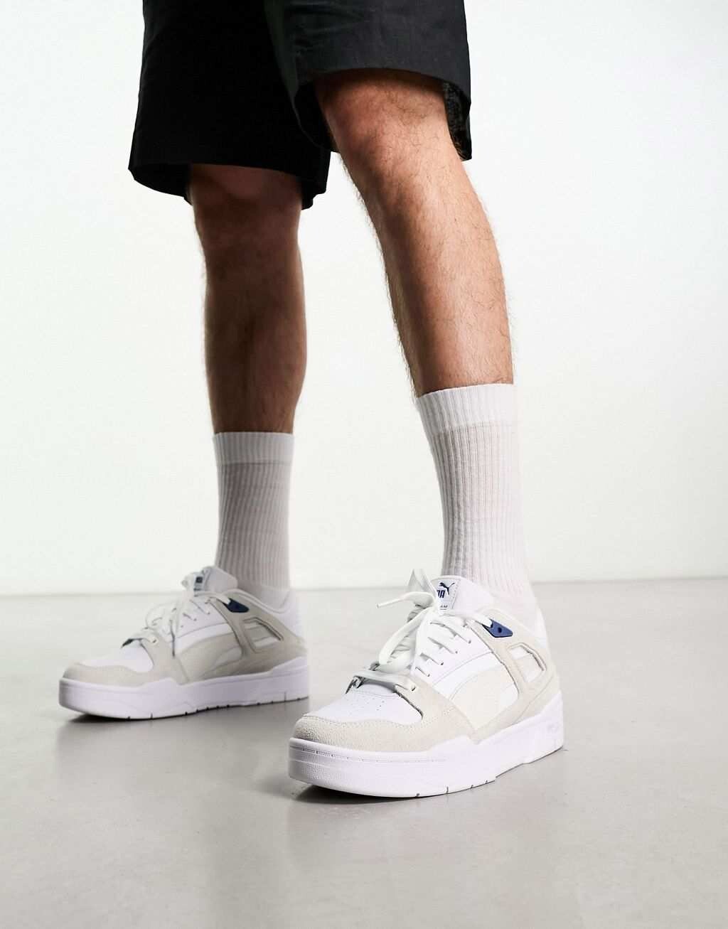 

Бело-синие кроссовки Puma Slipstream, Синий
