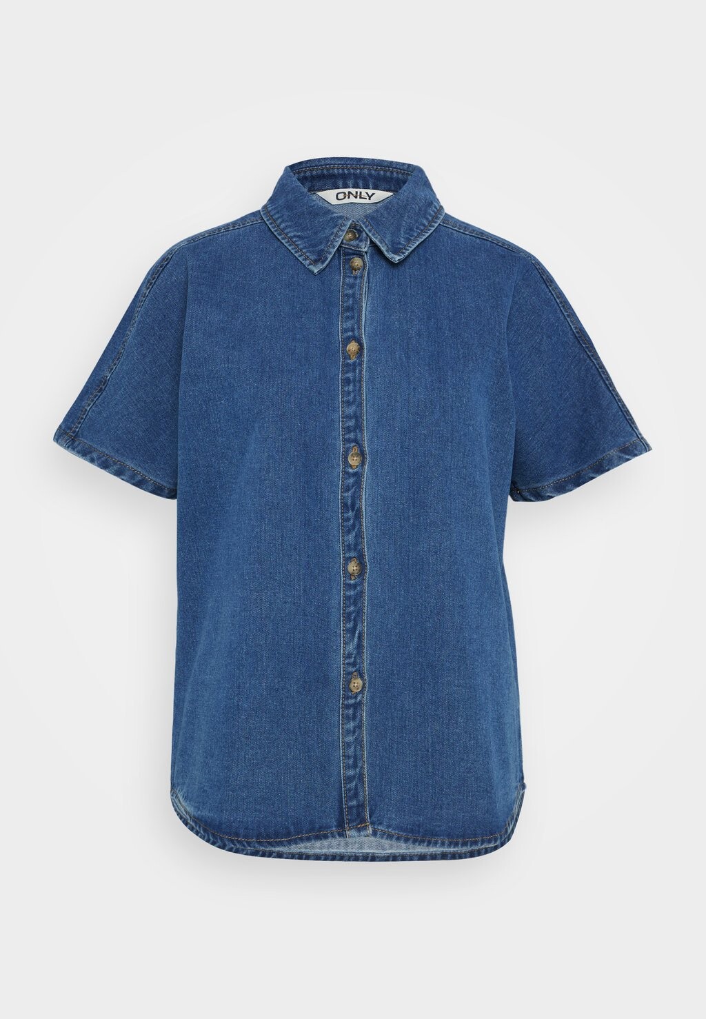 

Рубашка Onlkarla Shirt Only, джинсовая, синего цвета