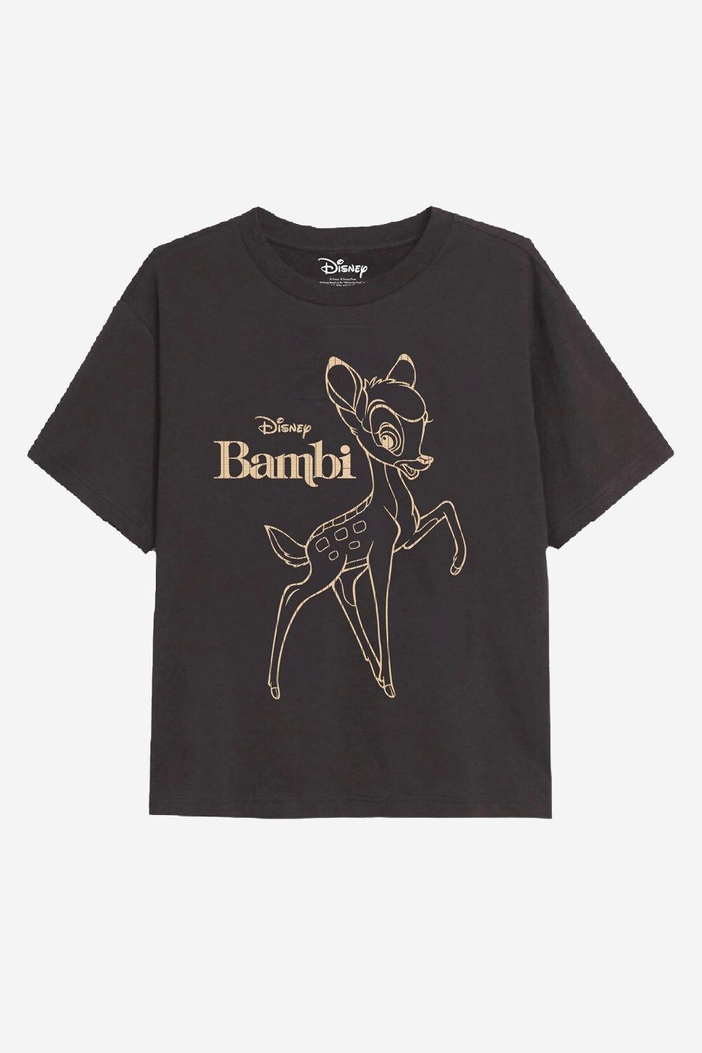 

Футболка с металлизированным контуром Bambi Disney, серый