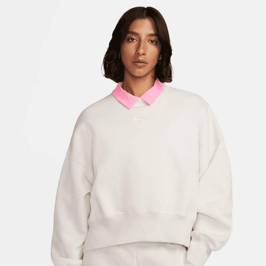 

Толстовка Sportswear Phoenix Fleece Oversized Crew NIKE, цвет lt orewood brn/sail