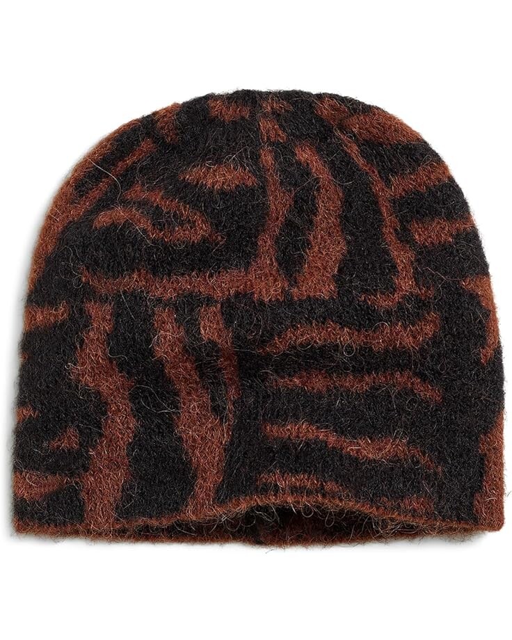 

Шапка Madewell Zebra-Print Beanie, реальный черный