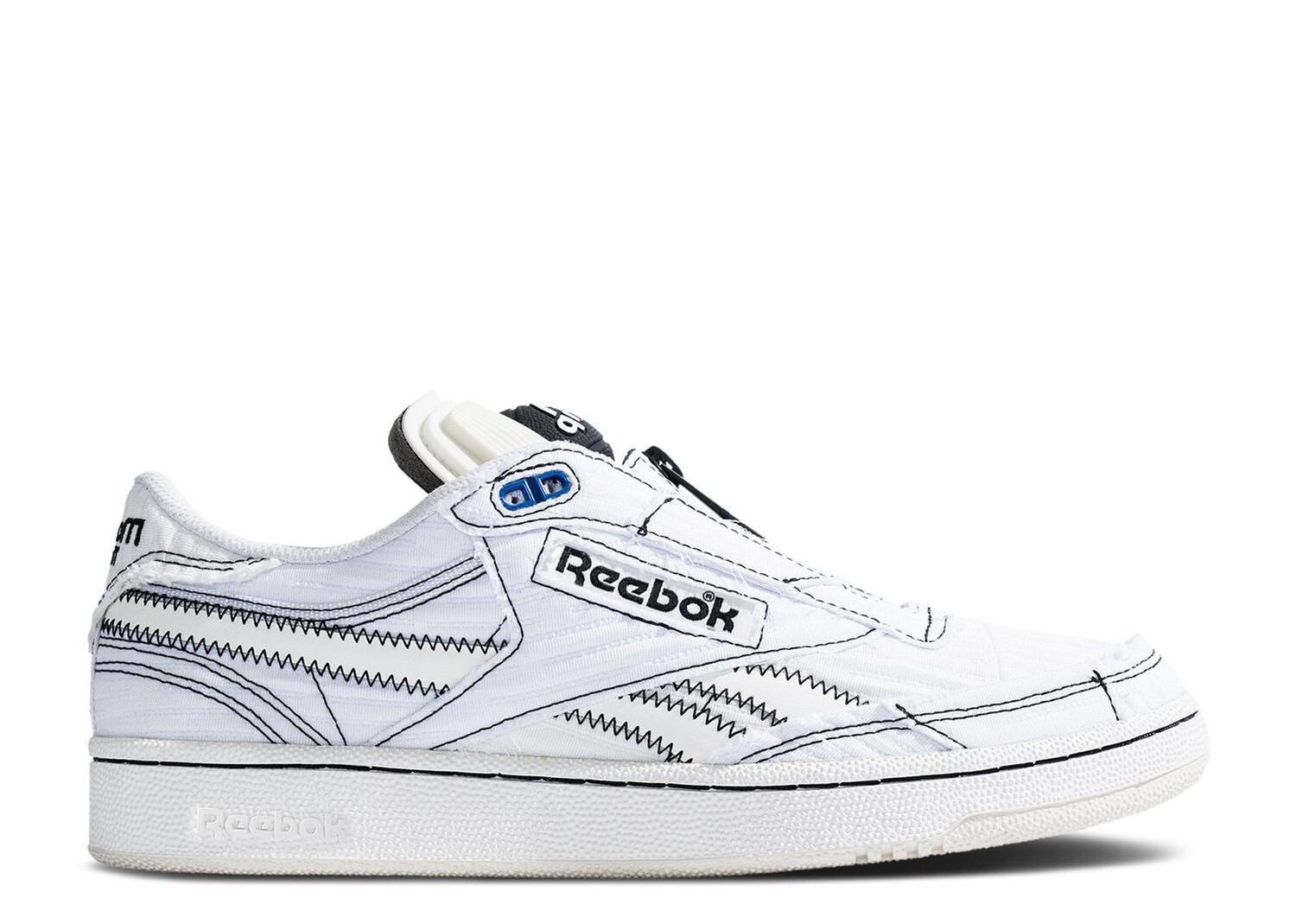 

Кроссовки Reebok Market X Club C 85 Pump 'Chalk Black', кремовый, Бежевый;серый
