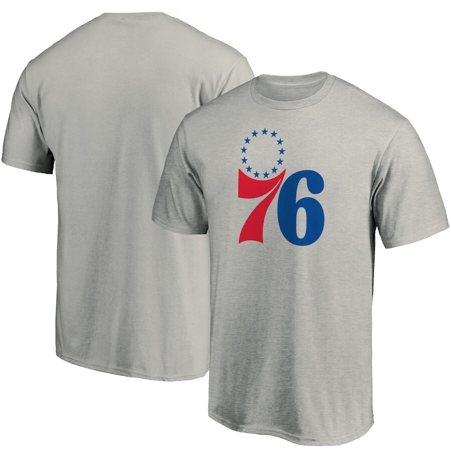 

Футболка с коротким рукавом Fanatics Branded Philadelphia 76Ers, серый