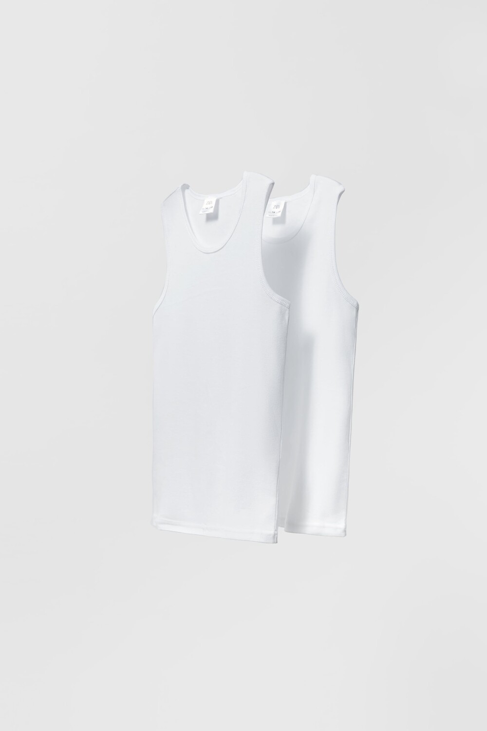 

Набор из двух базовых футболок Zara, белый