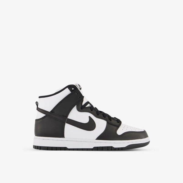 

Кожаные высокие кроссовки Dunk High Retro с вышитым логотипом Nike, черный
