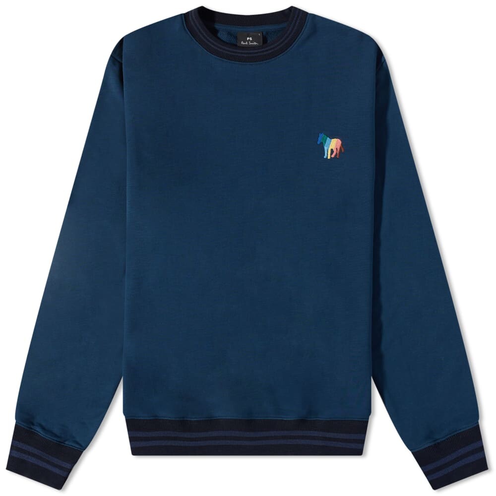 

Свитшот с круглым вырезом в широкую полоску Paul Smith, синий