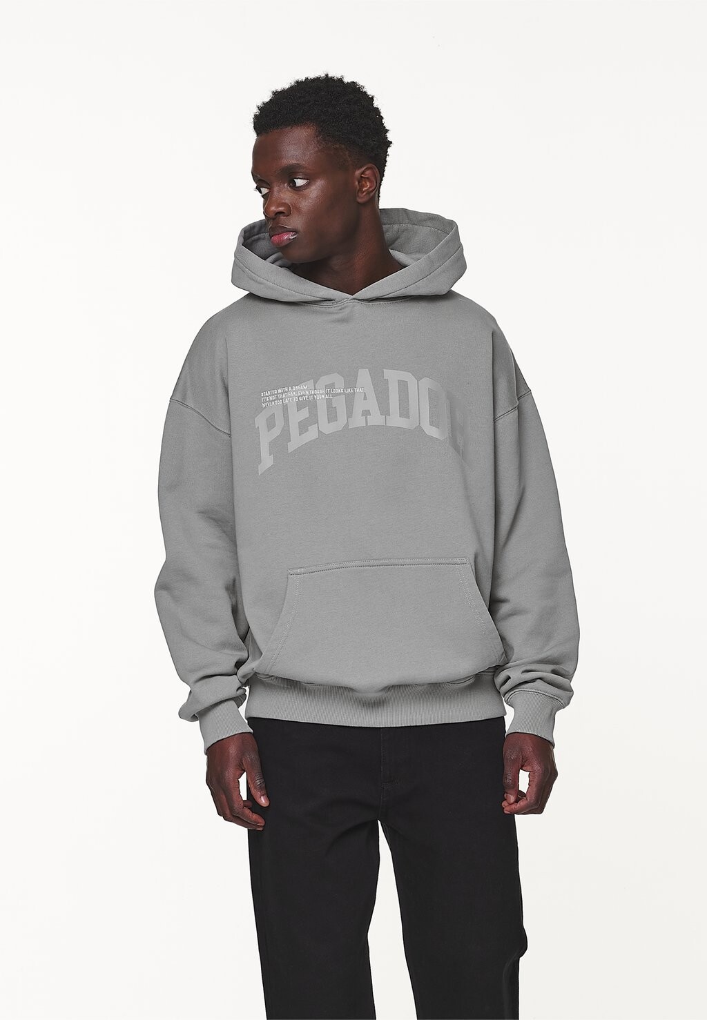 

Толстовка GILFORD OVERSIZED HOODIE Pegador, цвет washed cool grey