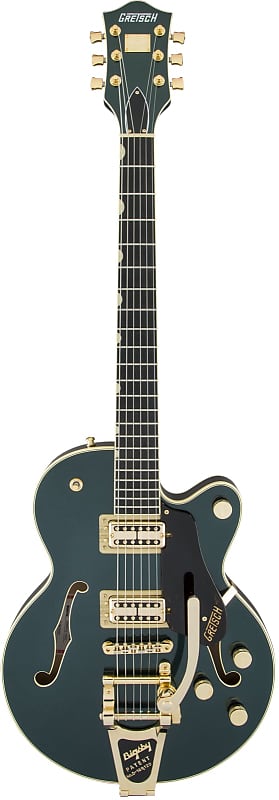 

Электрогитара Gretsch G6659TG Players Edition Broadkaster Jr. Center Block Single-Cut with String-Thru Bigsby and Gold Hardware - USA Full'Tron Pickups, Ebony Fingerboard, Cadillac Green