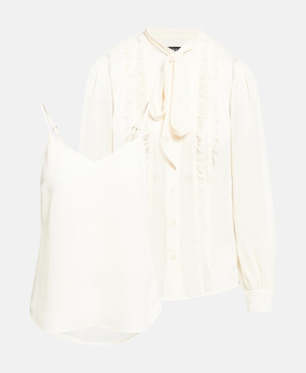 

Элегантная блузка Lauren Ralph Lauren, естественный