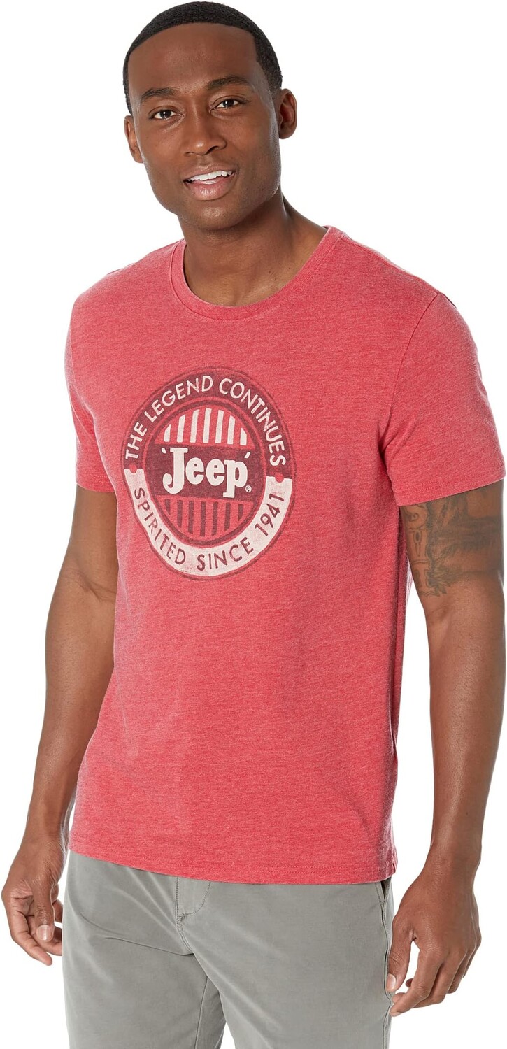 

Футболка с графическим рисунком Jeep Spirited Lucky Brand, цвет Tango Red
