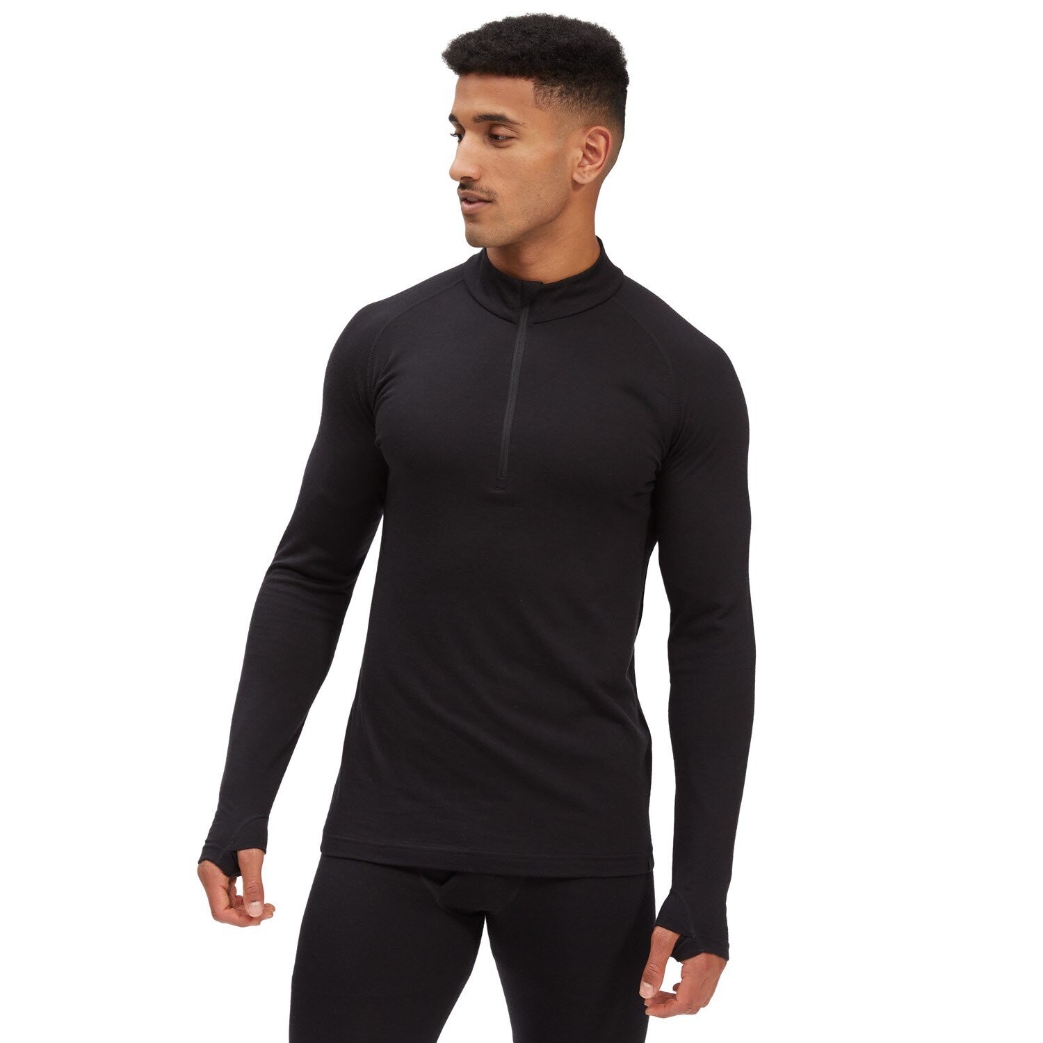 

Топ evo Ridgetop Merino Wool 1/4 Zip, черный