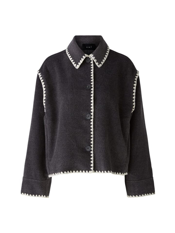 

Куртка Oui ungefüttert, цвет darkgrey
