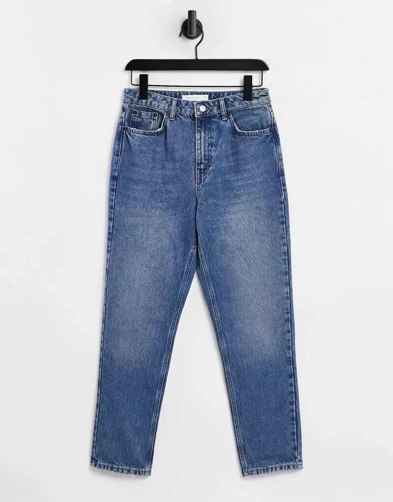 

Выцветшие синие джинсы Topshop Mom