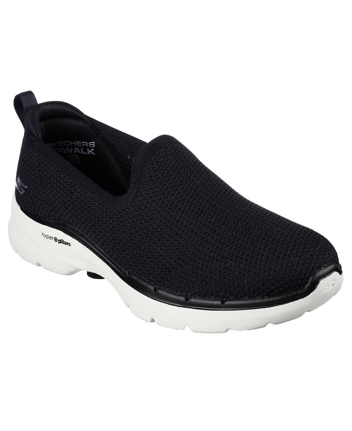 

Женские прогулочные кроссовки-слипоны GOwalk 6 Clear Virtue от Finish Line Skechers, черный