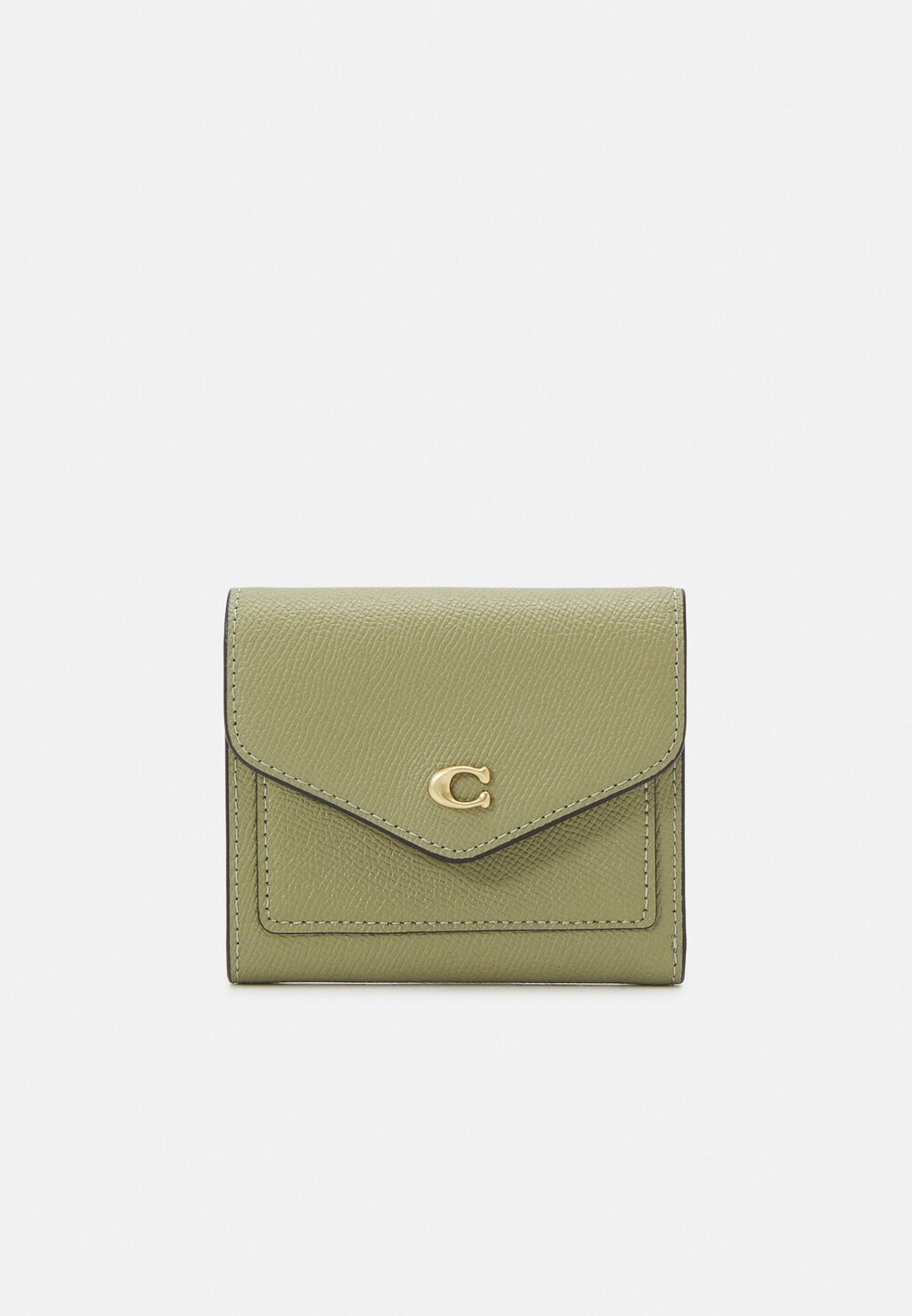 

Кошелек Crossgrain Small Wallet Coach, цвет moss