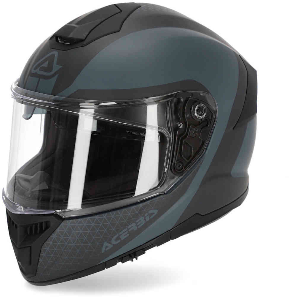 Крапоновый шлем Acerbis, черный/серый