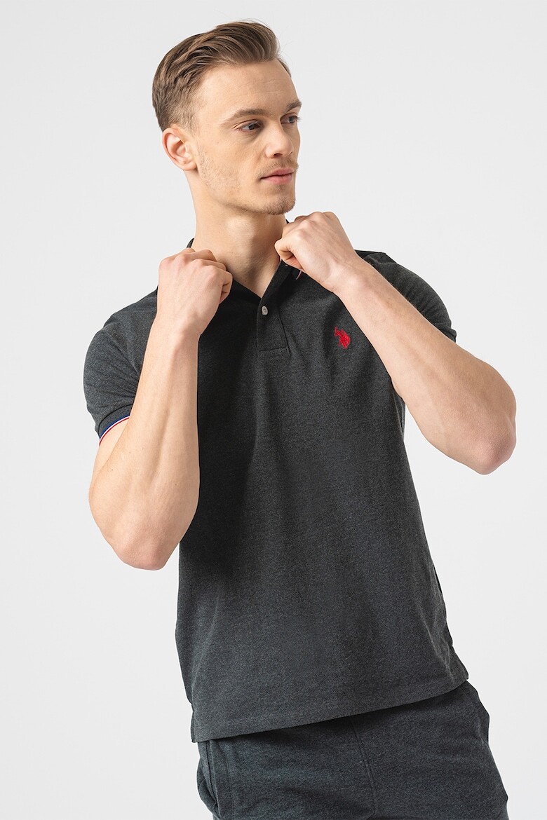

Футболка с воротником U S Polo Assn , серый