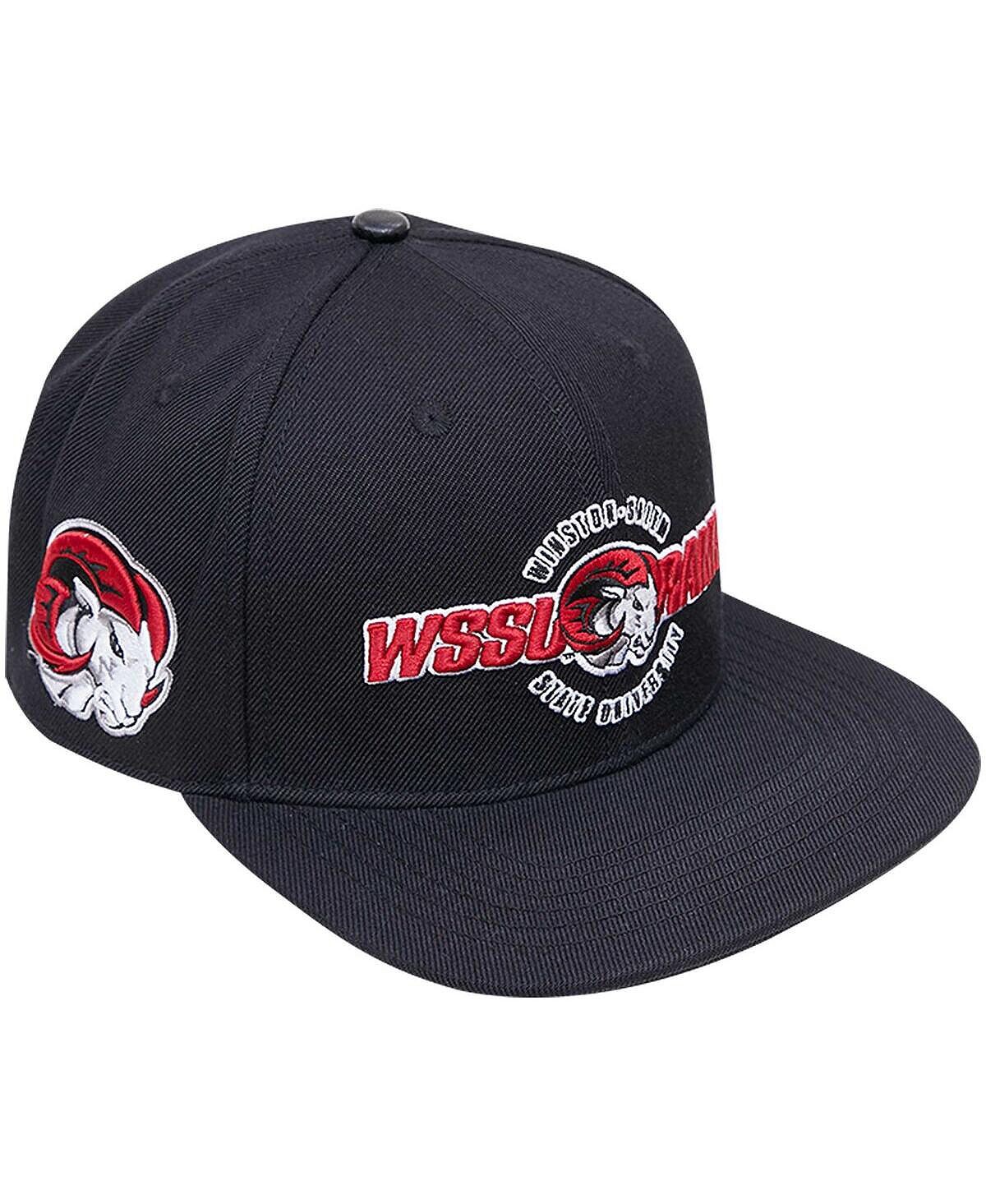 

Черная мужская кепка с логотипом Winston Salem Rams Evergreen Snapback Pro Standard