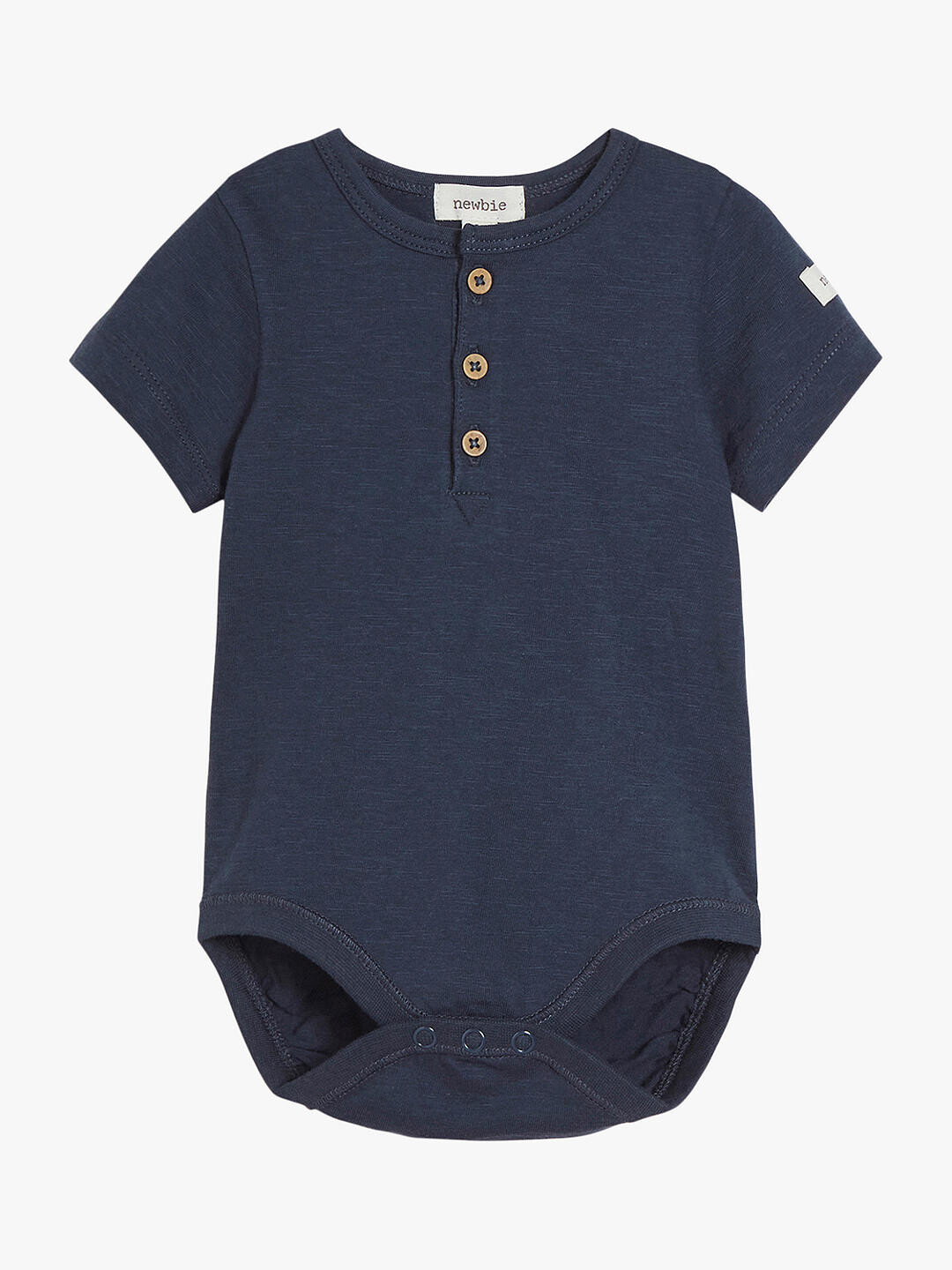 

Боди Newbie Baby с короткими рукавами и полупуговицами спереди, Blue Nights