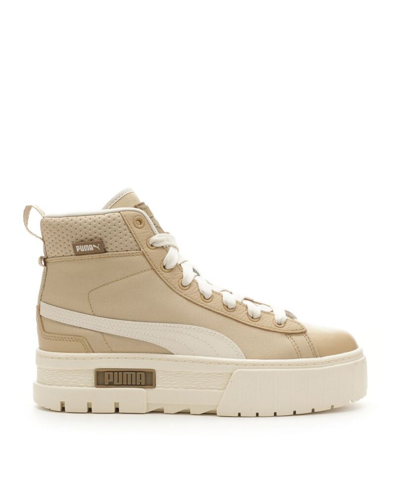 

Бежевые кроссовки PUMA Mayze Mid в стиле сафари
