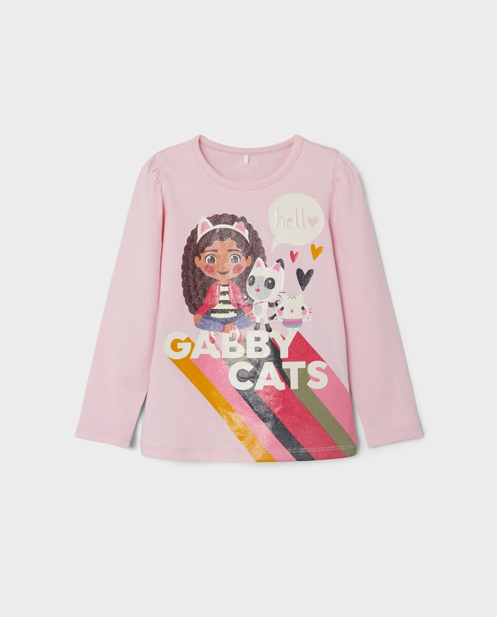 

Футболка для девочки Gaby Cats name it, розовый