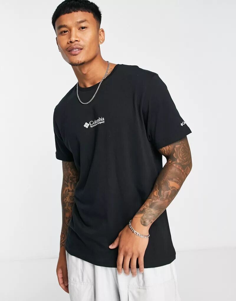 

Черная футболка с логотипом Columbia CSC, эксклюзивно для ASOS