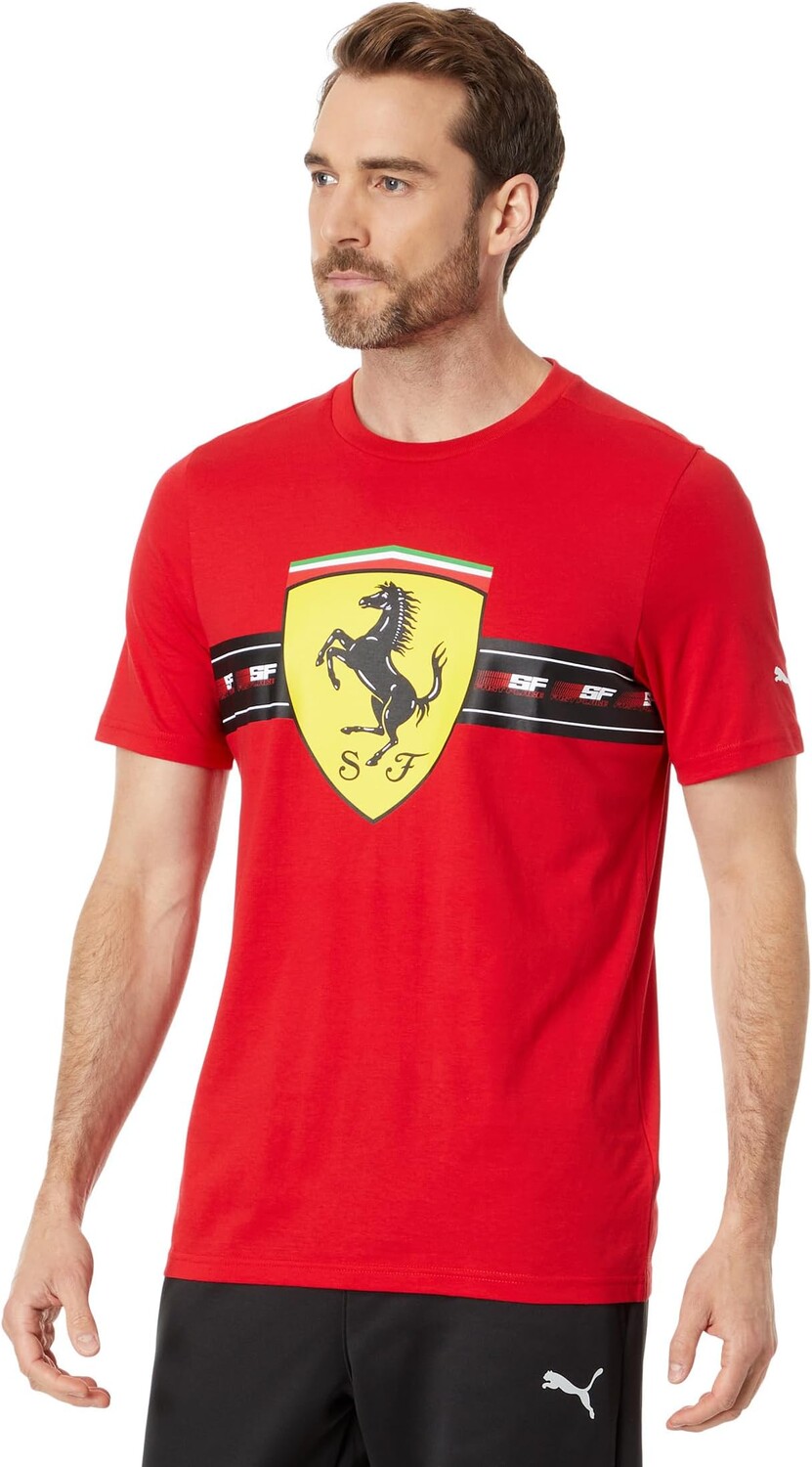 

Футболка Ferrari Race Heritage с большим щитом PUMA, цвет Rosso Corsa